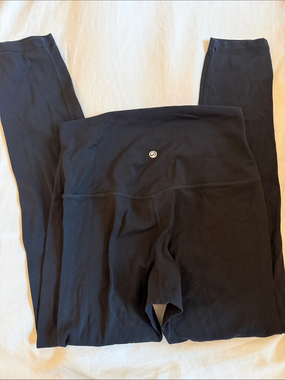 CRZ Black High-Rise Leggings with Logo